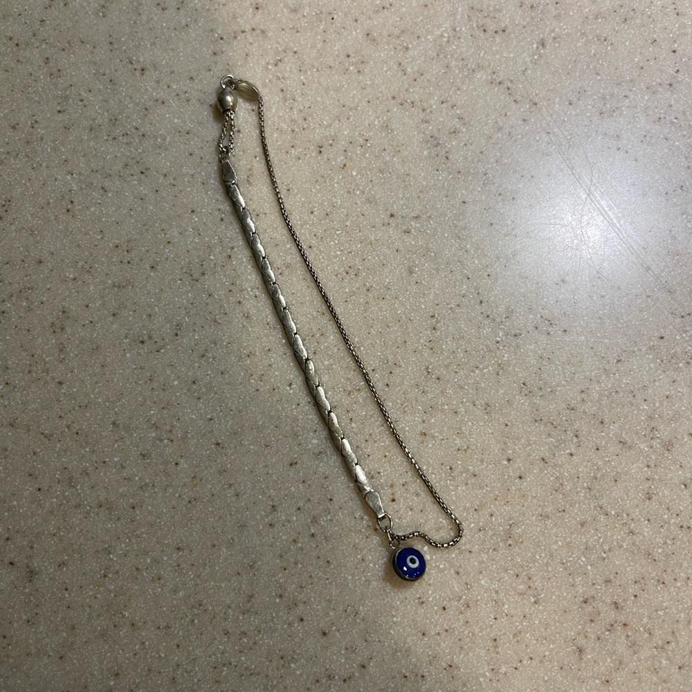 Alex and Ani snake chain evil eye bracelet